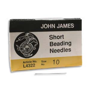 John James Beading #10 Needles Short 25/pk