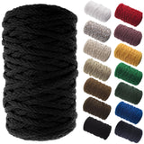 Macrame Cord 6mm Black 70yd