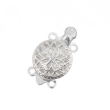 11mm Silver Box Clasp 6/pk