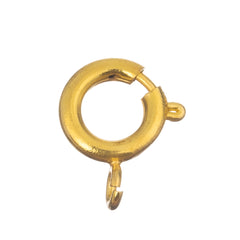 9mm Gold Spring Ring Clasp 10/pk