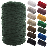 Macrame Cord 6mm Forest Green 70yd