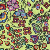 Ojibway Florals 5 Lime 100% Cotton - Price Per Half Yard