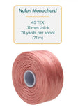 S-Lon Beading Thread 0.11mm Rose 78yd