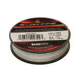 S-Lon Fire Beading Thread 4lb Crystal 50yd