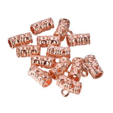 Rose Gold Tube Bead Bails 10/pk