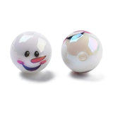 15mm Round Acrylic Snowman Beads 5/pk