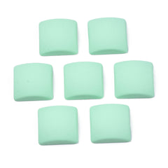 *Resin Cabochons, Square 16mm Pastel Aqua 10/pk