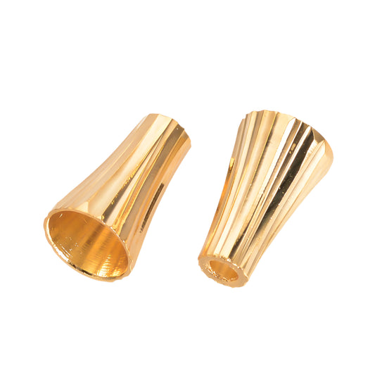 Jewelry Cones 1/2" 18kt Gold Plated 10/pk