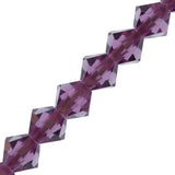 *8mm Amethyst Preciosa Bicone 5" Strand