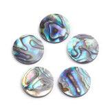 Shell Cabochons, Natural Abalone Round 15mm 2/pk