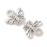 1/2" Bee Metal Charm 5/pk