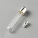 1 3/8" Glass Tube with Silver Cap 1/pk