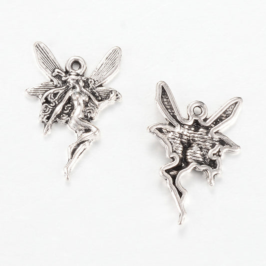 7/8" Fairy Metal Charm 5/pk