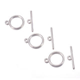 Toggle Clasp Silver 15mm Round 10/pk