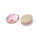 Rhinestone Cabochons, Oval 14x10mm Light Rose 4/pk