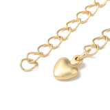 Chain Extenders 2" Light Gold w/ Heart Charm 5/pk