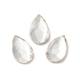 Rhinestone Cabochons, Teardrop 14x9mm Crystal 4/pk