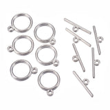 Toggle Clasp Nickel 15mm Round 10/pk