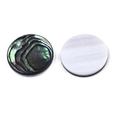 Shell Cabochons, Natural Abalone Round 20mm 2/pk