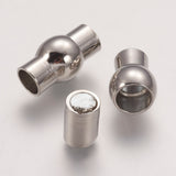 10x17mm Nickel Magnetic Clasp (6mm Hole) 1/pk