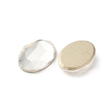 Rhinestone Cabochons, Oval 14x10mm Crystal 4/pk