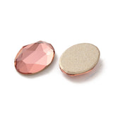 Rhinestone Cabochons, Oval 14x10mm Padparadscha 4/pk