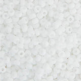 11/0 Miyuki Seed Beads #0402F Opaque Matte White 250g