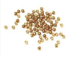 2mm Crimp Beads Gold 100/pk