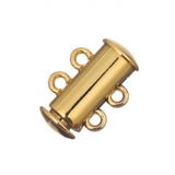 2 Strand Gold Slide Clasp 1/pk