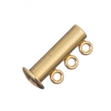 3 Strand Gold Slide Clasp 1/pk