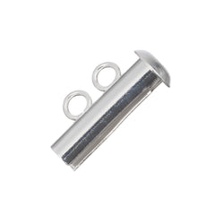 Silver 2 Strand Slide Clasp 1/pk