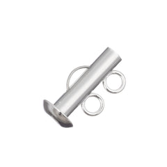 Silver 2 Strand Slide Clasp 1/pk