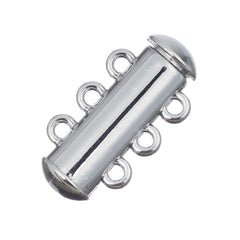 Nickel 3 Strand Slide Clasp 1/pk