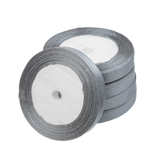 1/2" Satin Ribbon Grey 25yd