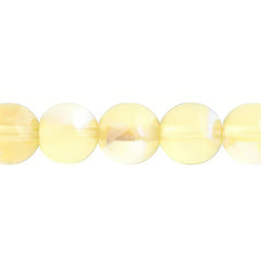 Czech Druk 10mm Beads 18/strand Trans Jonquil AB