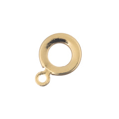 24kt Gold Plated Stainless Steel Button Clasp 5/pk