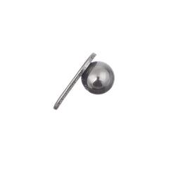 Stainless Steel Button Clasp 5/pk