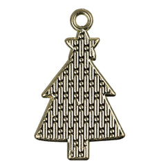 1" Christmas Tree Enamel Metal Charm 5/pk