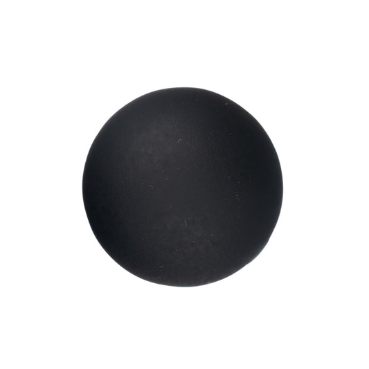 Resin Cabochons, Round 18mm Matte Black 10/pk