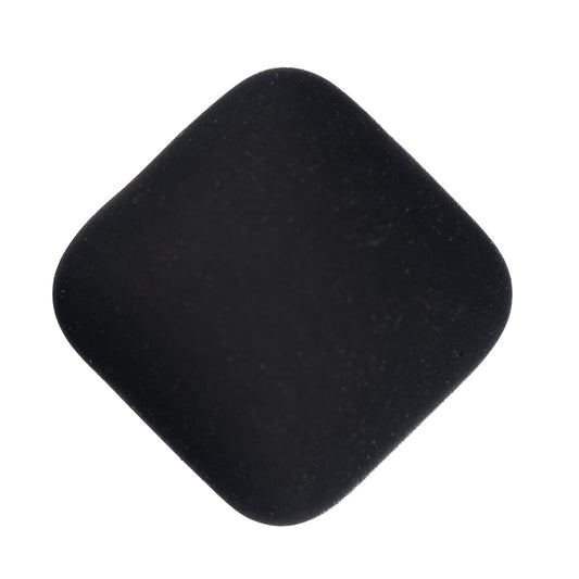 Resin Cabochons, Square 17mm Matte Black 10/pk