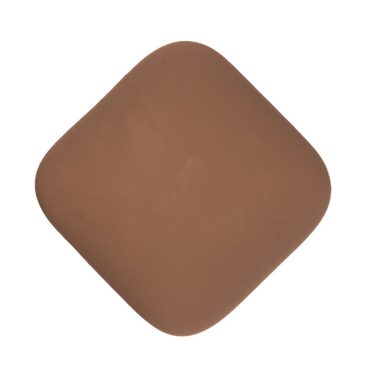 Resin Cabochons, Square 17mm Matte Brown 10/pk