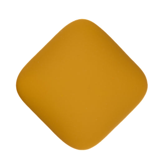 Resin Cabochons, Square 17mm Matte Dijon Yellow 10/pk