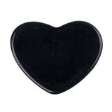 Resin Cabochons, Heart 22mm Matte Black 10/pk