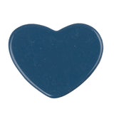 Resin Cabochons, Heart 22mm Matte Dark Blue 10/pk