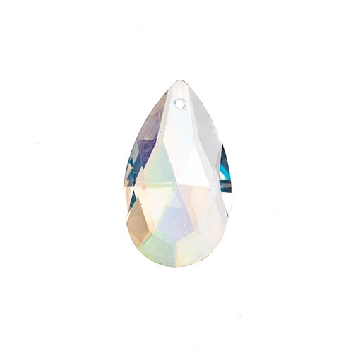 1 1/2" Crystal AB Teardrop Crystal Lane Pendant 1/pk