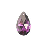 1 1/2" Amethyst Teardrop Crystal Lane Pendant 1/pk