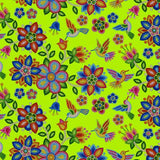 #640 Hummingbird Lime 100% Cotton  - Price Per Half Yard