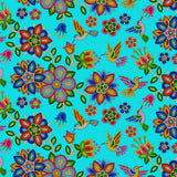 #640 Hummingbird Turquoise 100% Cotton  - Price Per Half Yard