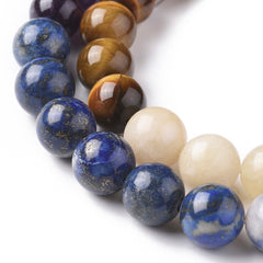 10mm Chakra Mix (Natural) Beads 15-16" Strand