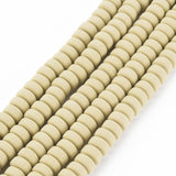 3x6mm Polymer Clay Beads, Beige 15-16" Strand